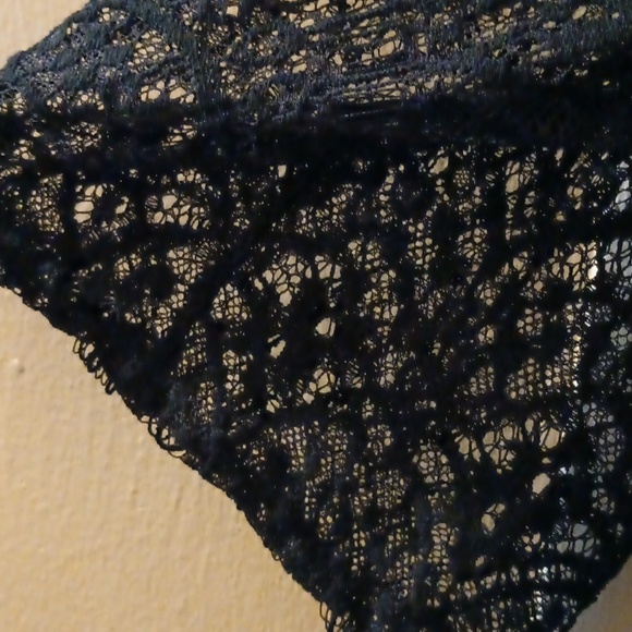 Embroidered/Lace  black cardigan sz 1X - Picture 3 of 4